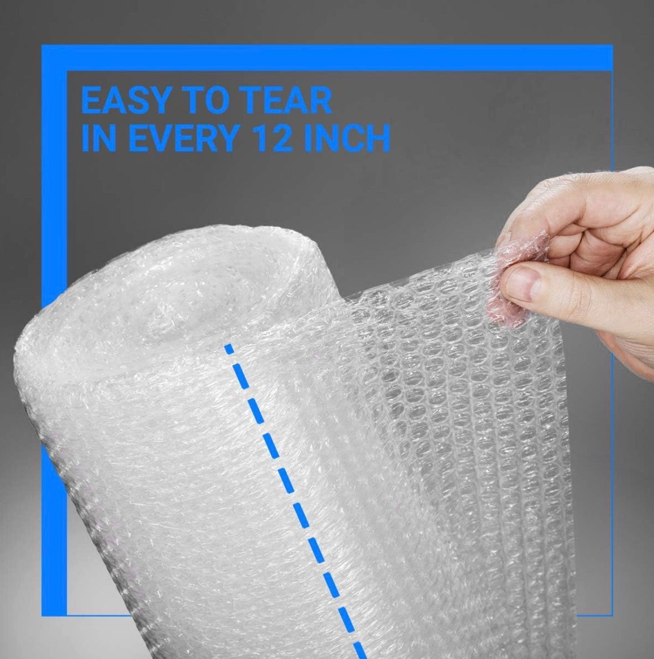 Bubble Cushioning Wrap Rolls, 3/16" x 12" x 72' ft Total [2 Rolls of 36 Feet] Perforated Every 12", 20 Fragile Stickers for Packaging, Shipping, Mailing