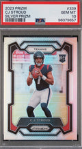 2023 Panini Prizm CJ Stroud Rookie Silver #339 Graded PSA 10